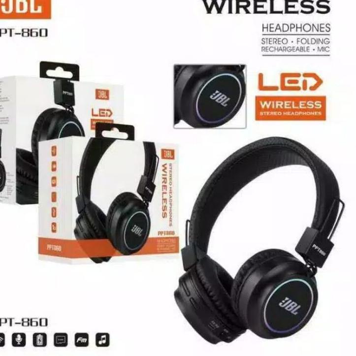 Gebyar promo--HEADPHONE J BANDO BLUETOOTH PPT-860 HEADSET EARPHONE BANDO J BLUETOOTH PPT-860