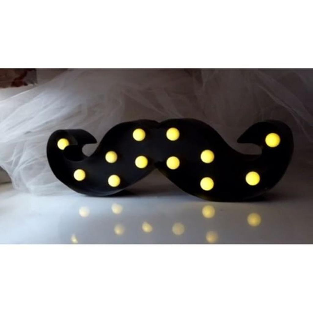 Lampu Neon Bentuk Kumis ( Neon Lamp)