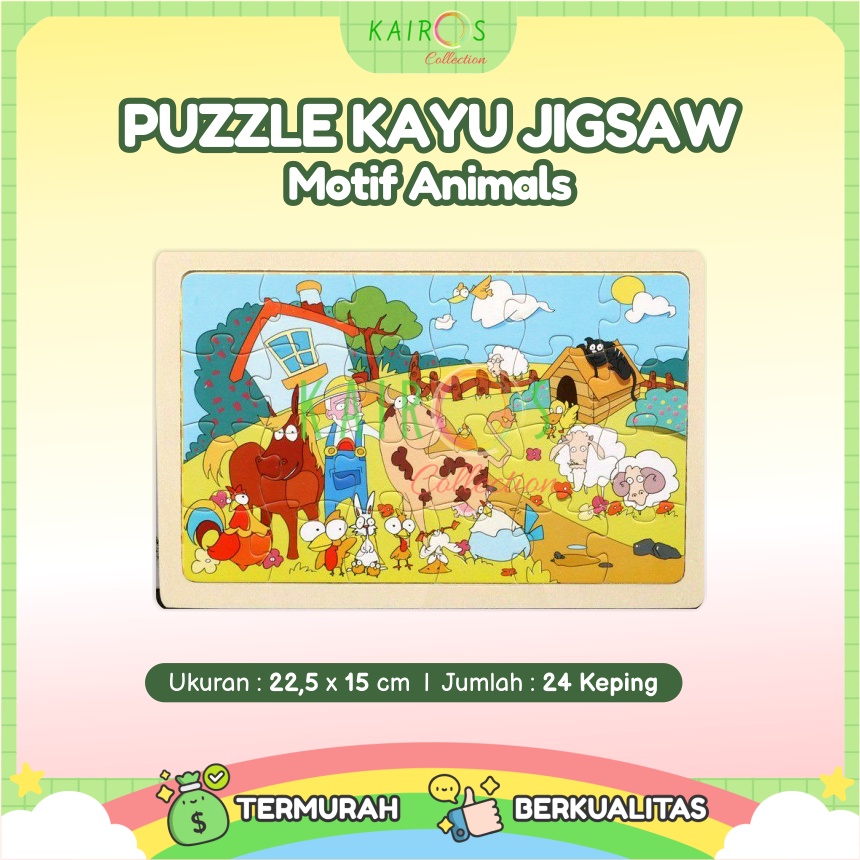 Puzzle Kayu Jigsaw isi 24pcs