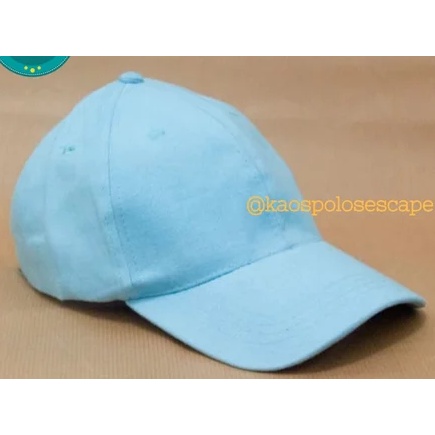 Topi polos TEBAL ADEM EMPUK  bahan rapel denim  DEWASA