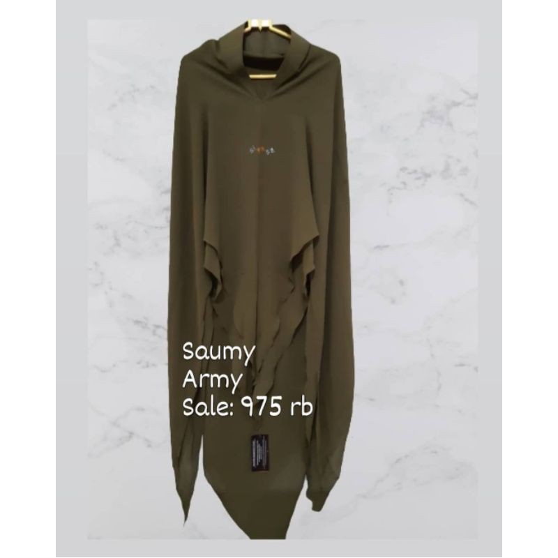 Sisesa khimar saumi army green