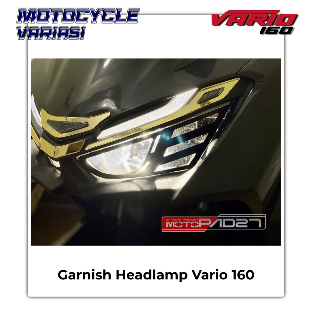 Garnish Lampu Depan Vario 160 Garnis Headlamp Cover Lampu Depan Vario 160