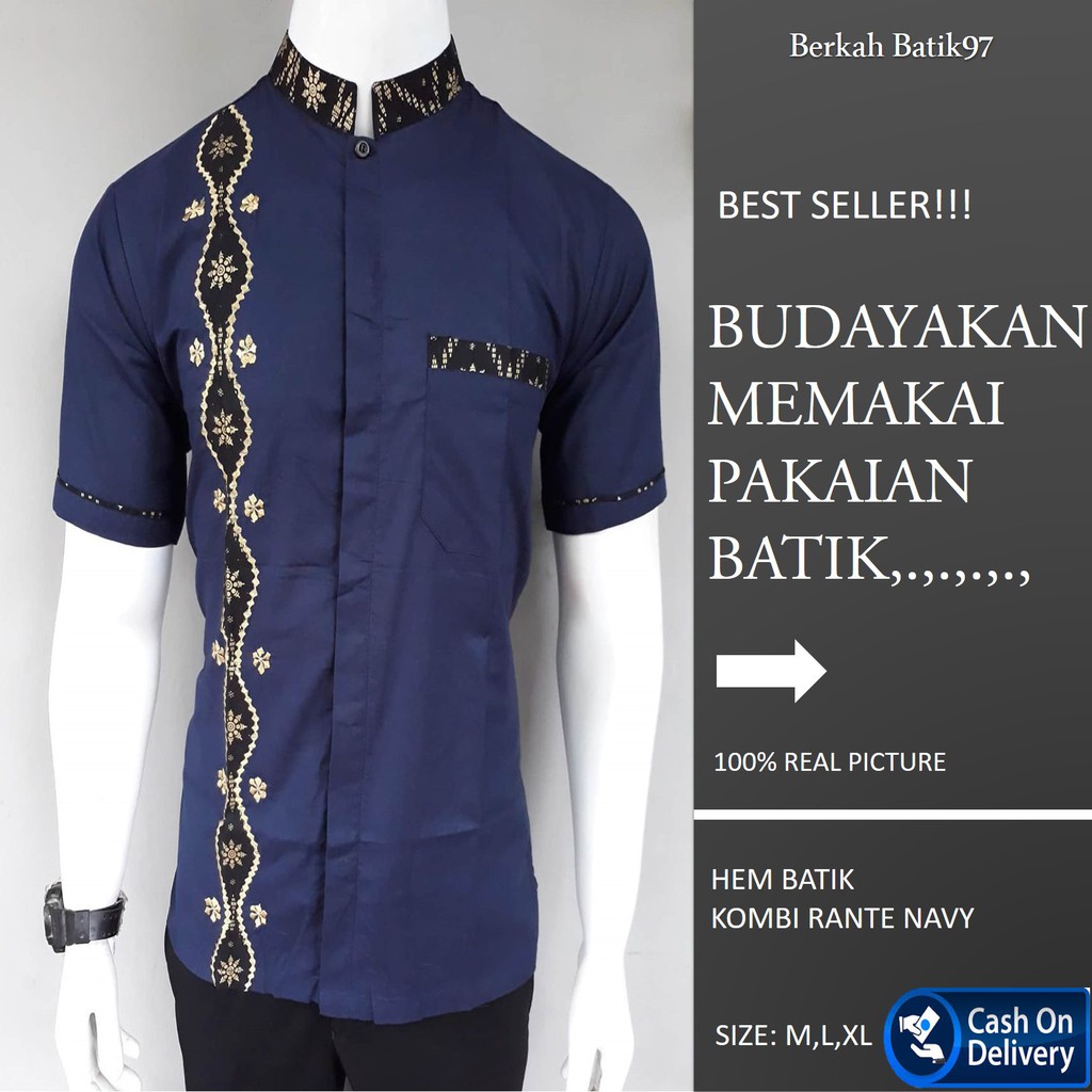 BAJU KOKO MUSLIM PRIA KEMEJA KOKO LENGAN PENDEK BAJU MUSLIM PRIA BAJU KOKO PRIA FASHION PRIA