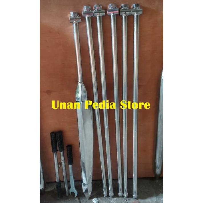 Bor Gambut Stainless Lokal - Bor Pengambilan Sampling Tanah Gambut