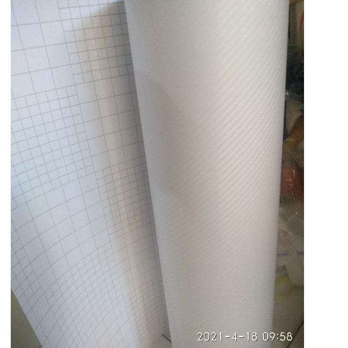 Flash Sale stiker Skotlet motif karbon 3d warna putih transparan kasar  bila digesek,,ada keluar sua