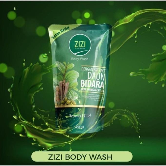 [COD] ZiZi Body Wash / Sabun Bidara / Ekstrak Daun Bidara / AromaMild 450 ml HEMAT Kode 498