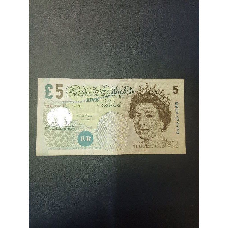 ENGLAND 5 POUNDS UANG ASING