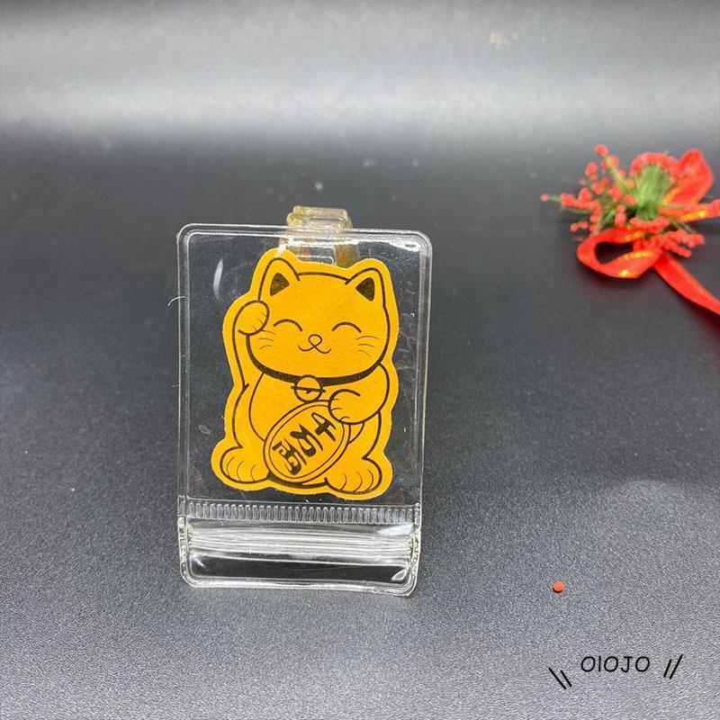 Stiker Perekat Dua Sisi Motif Kucing Harimau Tahun Baru Imlek Untuk Ponsel - ol2