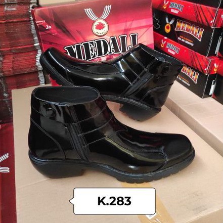 Sepatu Kulit PDH Pria boots polri TNI security guard PNS sepatu Kerja formal Tampil lebih keren