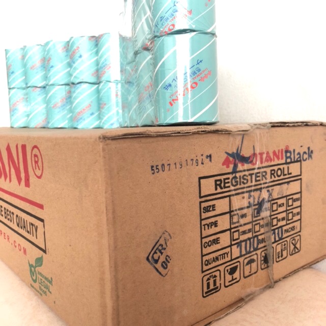 

H7Y (HARGA PER PACK) Kertas Struk Kasir Thermal OTANI 57x47 Black - Kertas Roll Struk / Struk EDC