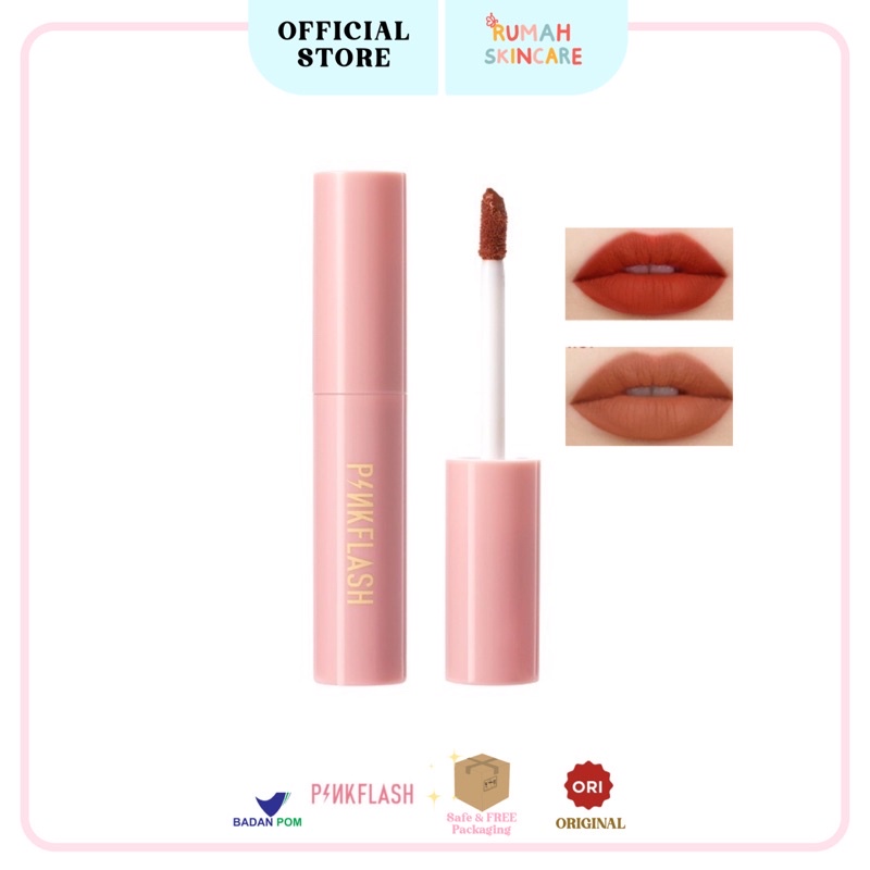 PINKFLASH OhMyKissAiry Kiss Air Matte Liquid Lipstick Waterproof  Lip &amp; Cheek Tint Double Use