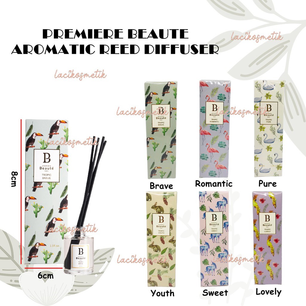 ✨LACIKOSME✨ PREMIERE BEAUTE AROMATIC REED DIFFUSER - OIL AROMATHERAPY RUANGAN