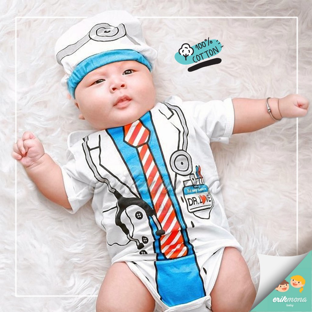 ❤️ baju bayi jumper bayi baju anak karakter dokter doctor lucu ❤️