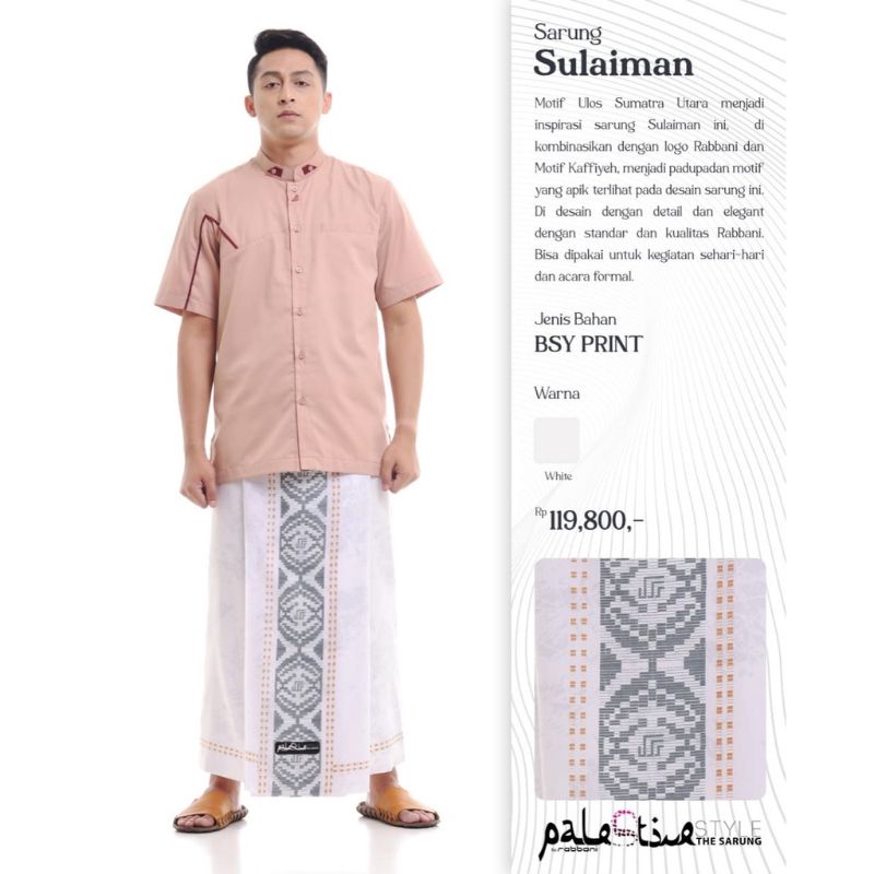 Sarung sulaiman - sarung Rabbani - sarung Palestine - sarung dewasa