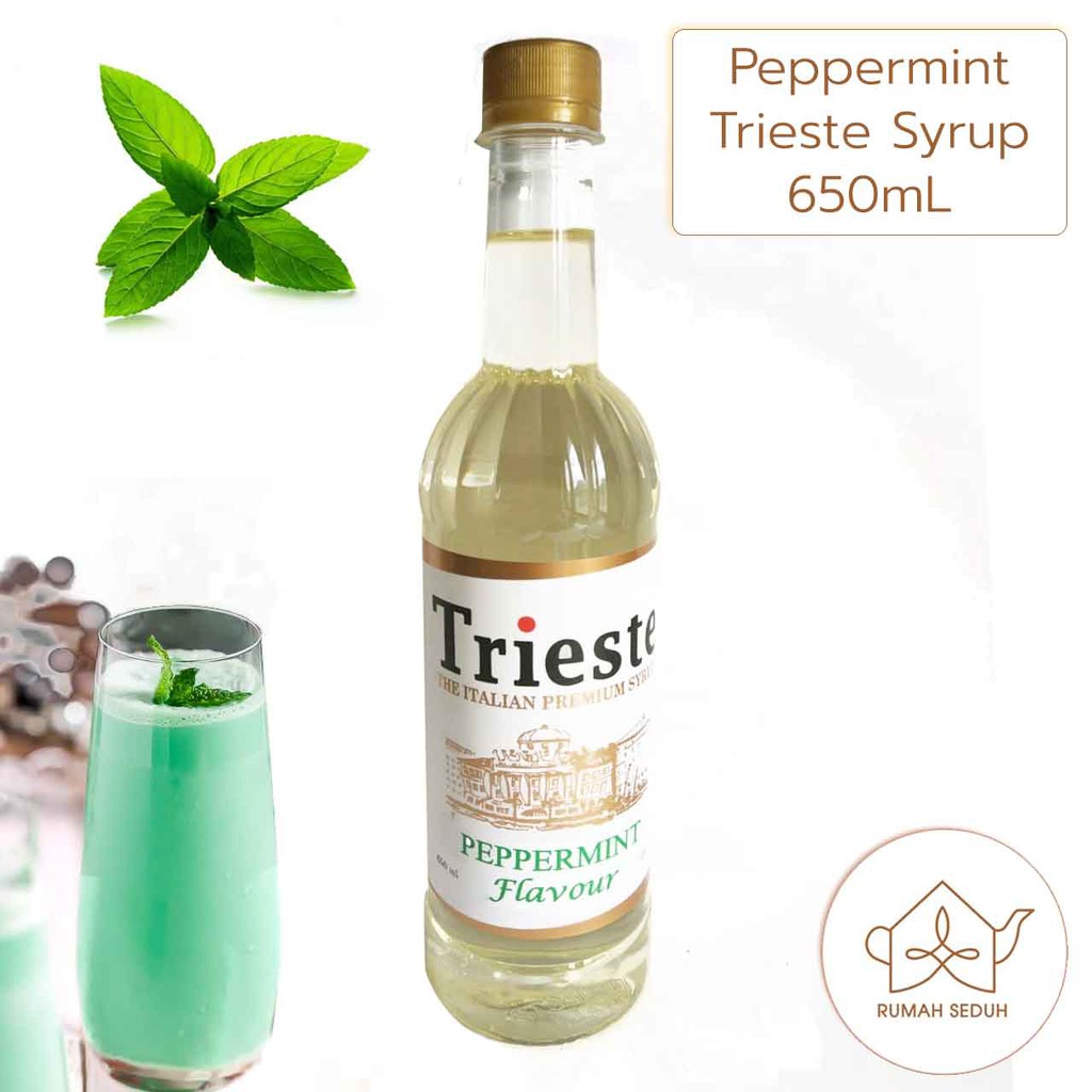 

650 mL Peppermint Syrup Trieste - Sirop Pepermint - Sirup Pepermin PREMIUM QUALITY