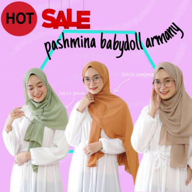  pashmina  ceruty babydoll  jumbo premium scarf jilbab  