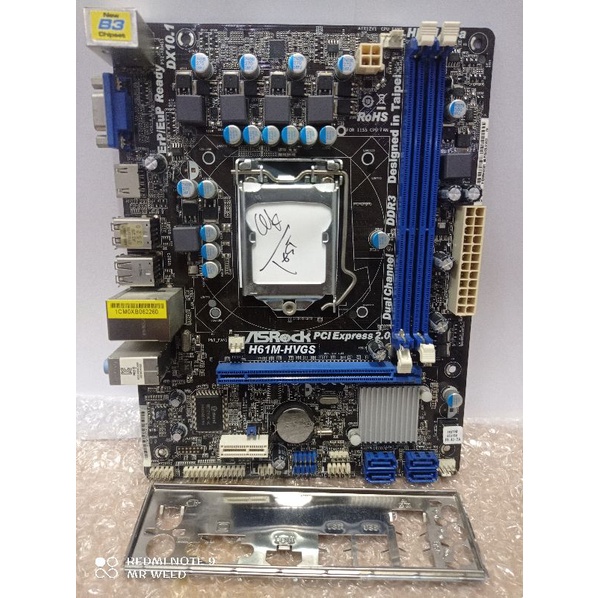 mobo asrock H61M ddr3 socket LGA 1155 onboard vga