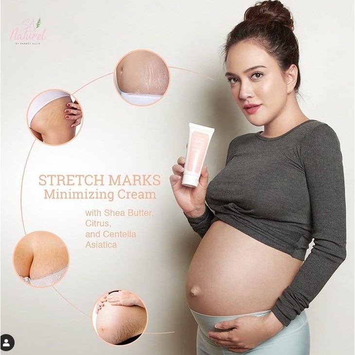 Stretch Mark Minimizing Cream by SA NATUREL SHANDY AULIA - CREAM STRETCHMARK BPOM