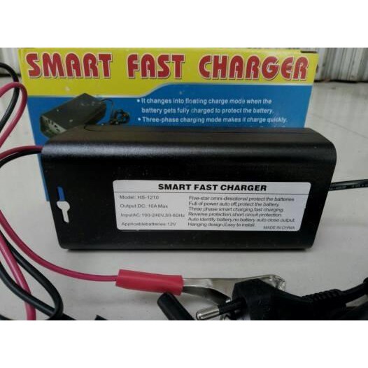 PROMO smart fast charger aki 12v-10a automatic |Charger Aki Mobil