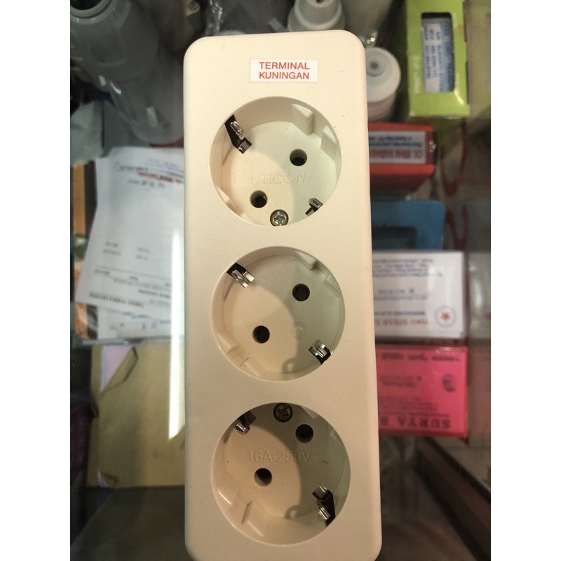 Stop Kontak UTICON / Stop Kontak uticon 3Lubang