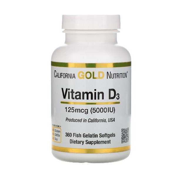 Vitamin D3 California Gold Nutrition (HALAL)