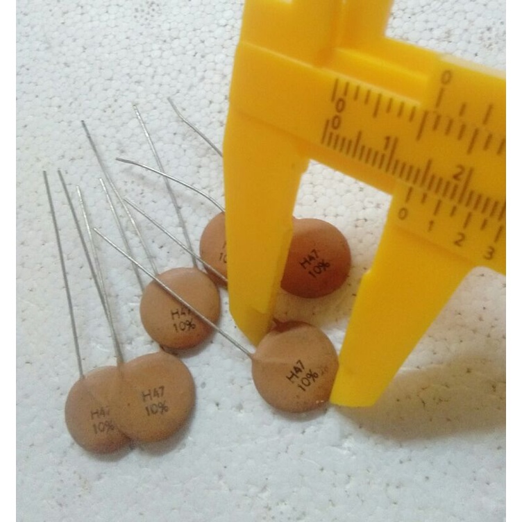 Kapasitor keramik type : H47 - 10% .- pengiriman 10pcs