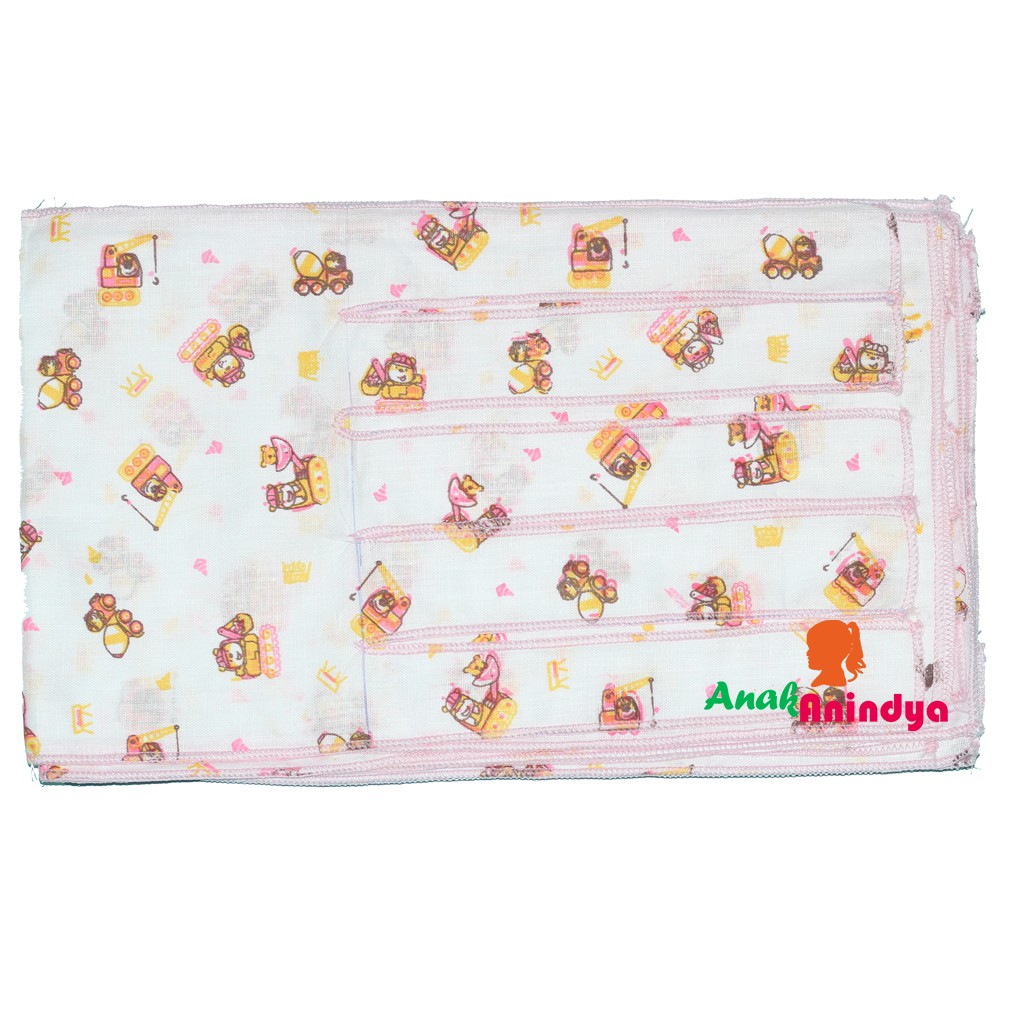 6 PCS GURITA BAYI | GURITA IKAT BAYI MAHKOTA MOTIF | GURITA IKAT