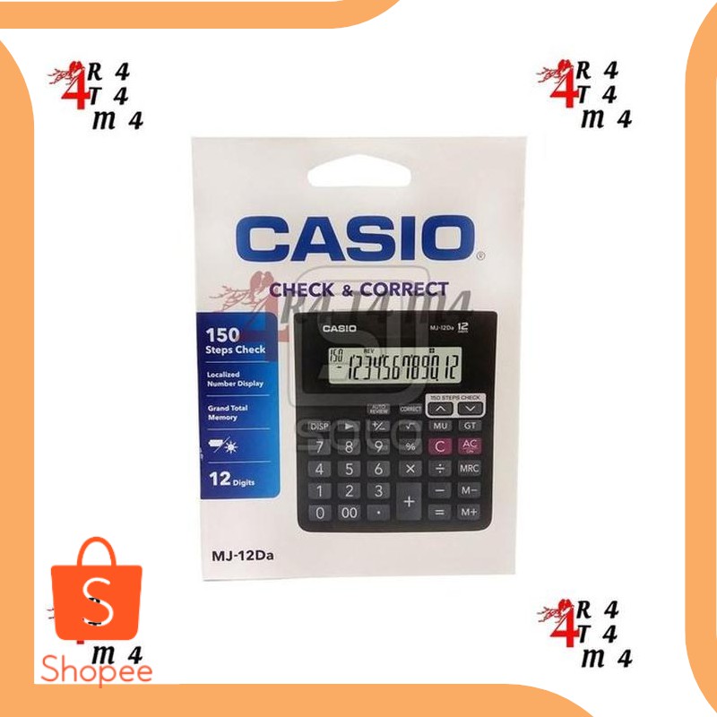 

Dijual suku cadang LUAR BIASA Kalkulator Casio Practical Calculator MJ 12D Diskon