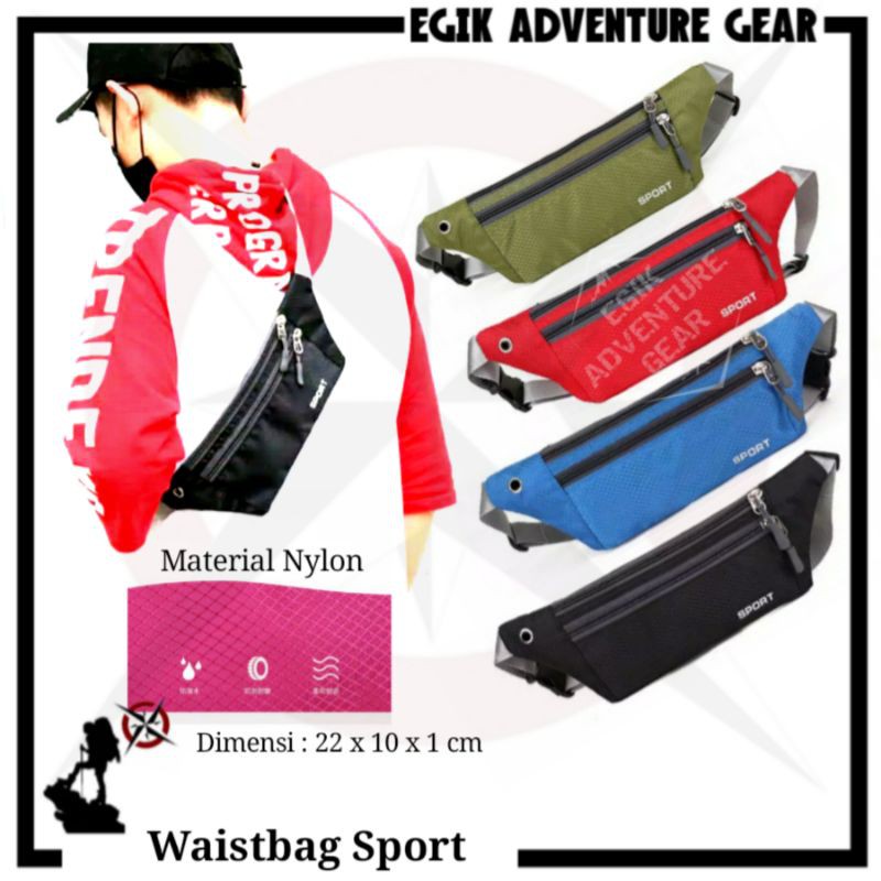 Tas Slempang Sport | Waistbag Sport Import