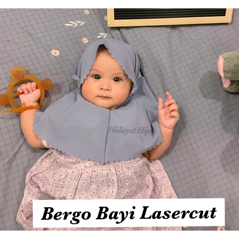 Bergo Bayi/Anak lasercut Hawa/Size 0-4 tahun