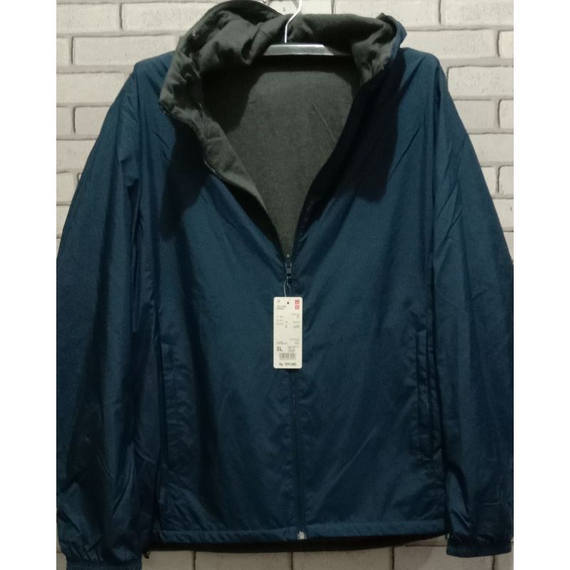 Jaket UNIQLO Parka Pria Reversible original size XL