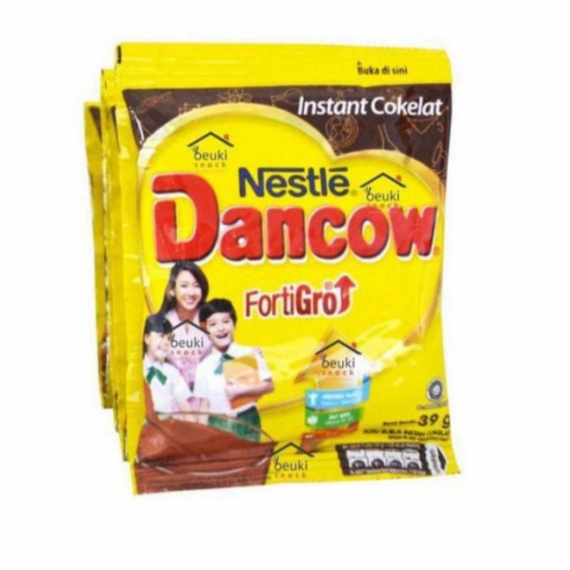 

Nestle Dancow Fortigro susu bubuk instan coklat 39 g x 10 sacet