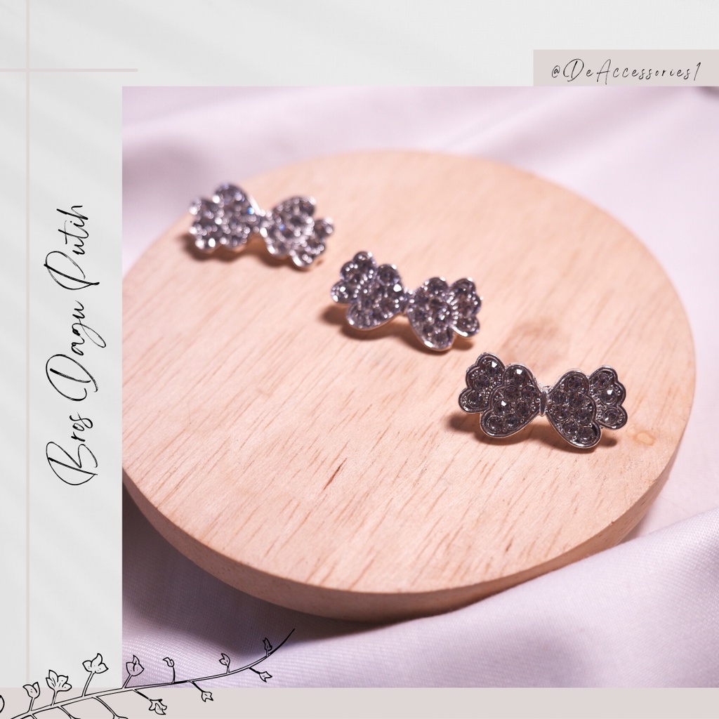 Bros Dagu / Bros Kupu / Bros Dagu Putih / Bros dagu Murah / Bros Jilbab (B001)