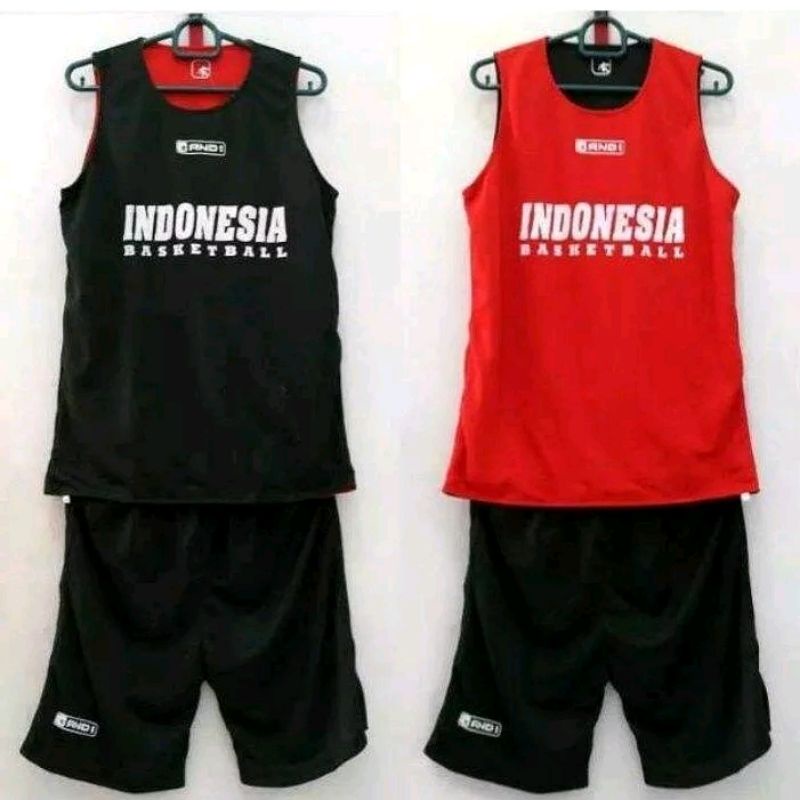 JERSEY BASKETBALL 2 LAPIS BAJU 2WARNA KAOS BASKET SETELAN BASKET (reversible/bolak-balik)