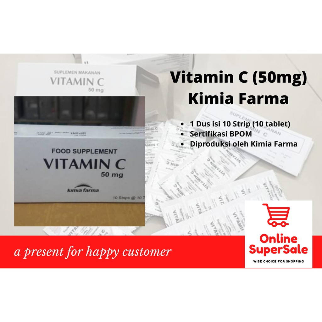 Vitamin C 50mg (Kimia Farma)
