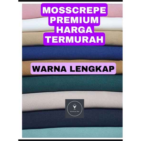 Kain Mosscrepe / Kain Lady Zara / Kain Gamis Kualitas Premium