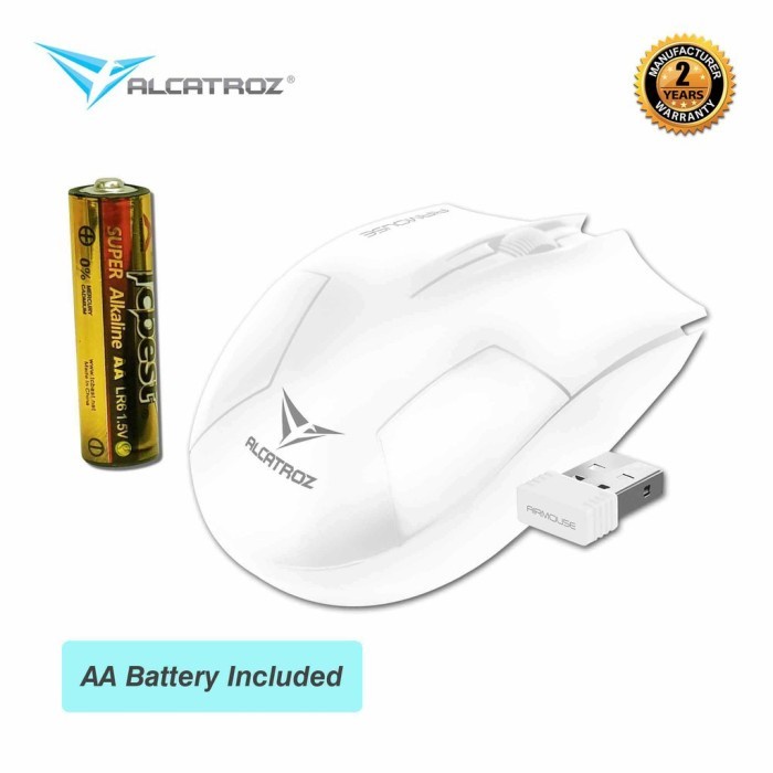 Alcatroz Mouse AirMouse Wireless - Putih