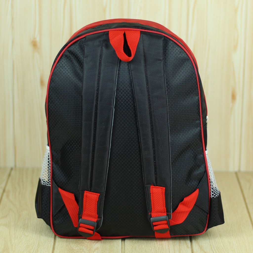 Tas Gendong Little Bus Merah Ransel Anak Cowok TK PAUD SD Keren Trendy Kece Free Botol Minum Gratis