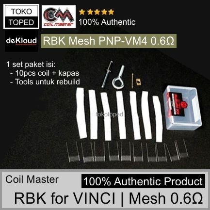 RBK Vinci PNP-VM4 Mesh Coil 0.6 ohm | rebuild drag argus 0,6 master