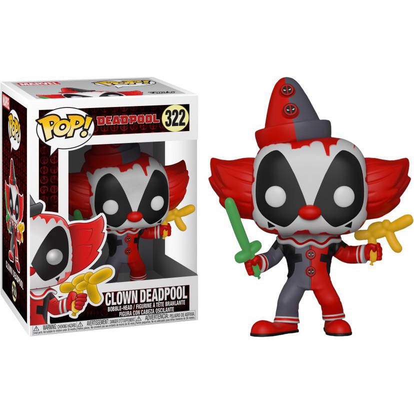 Funko Pop Marvel Deadpool - Clown Deadpool