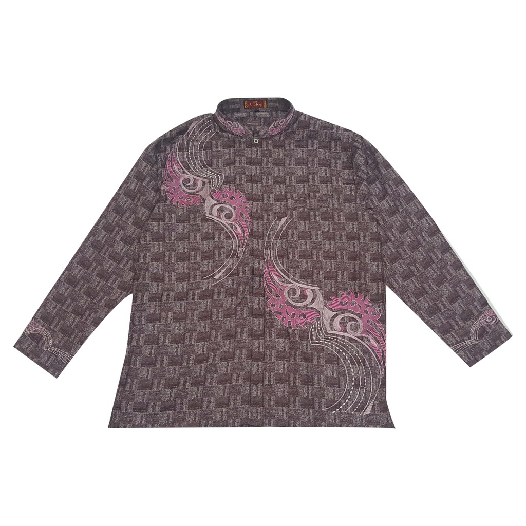 AL-AROFI Baju Koko Pria - Bisha Cotton Red