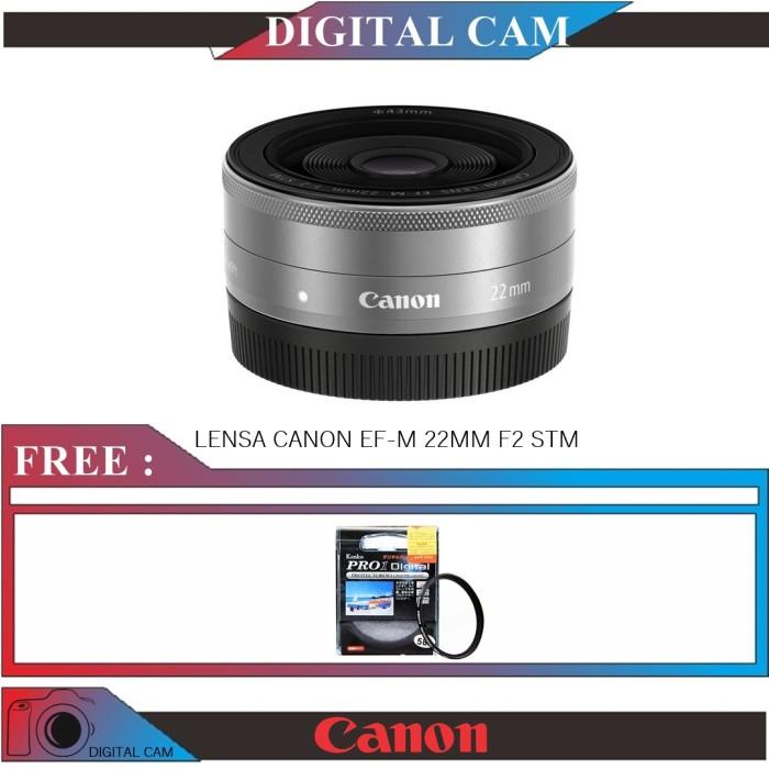 Lensa Canon 22Mm F2 Stm / Lensa Mirroles Canon Ef-M 22Mm F/2 Stm