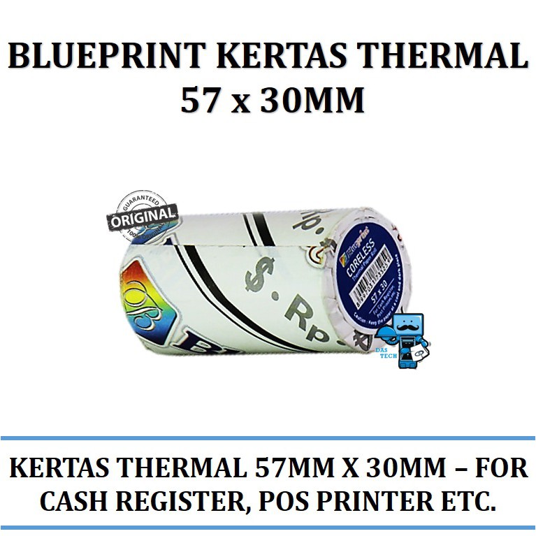 

Blueprint Kertas Thermal 57mmx30mm - High Quality