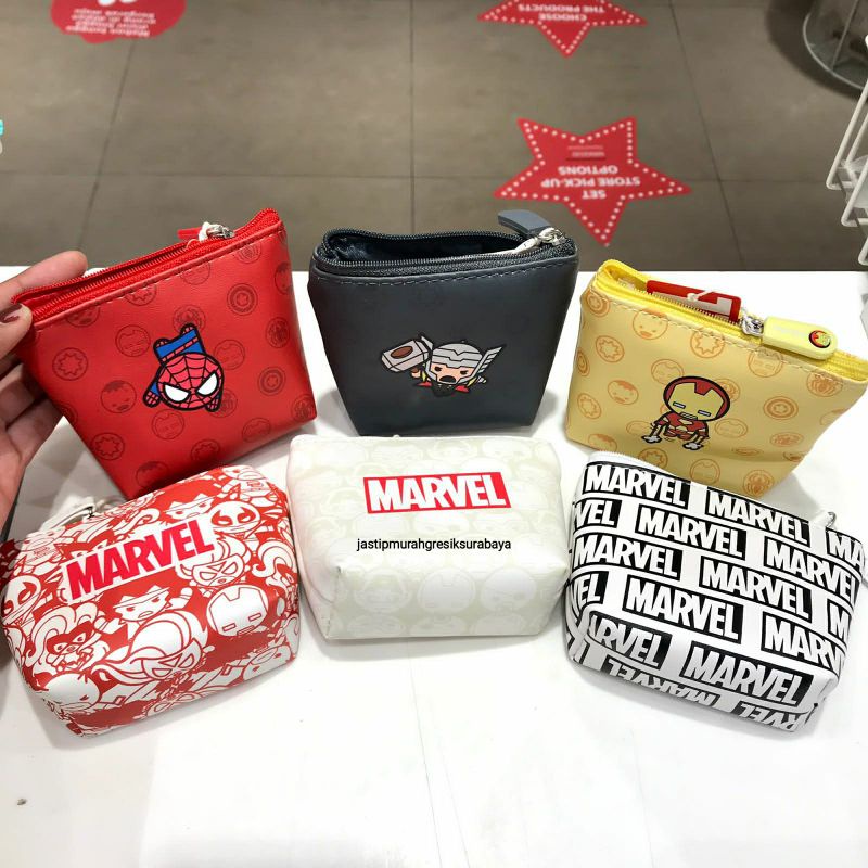 MARVEL COIN PURSE DOMPET KOIN MARVEL MINISO DOMPET KOIN MINISO