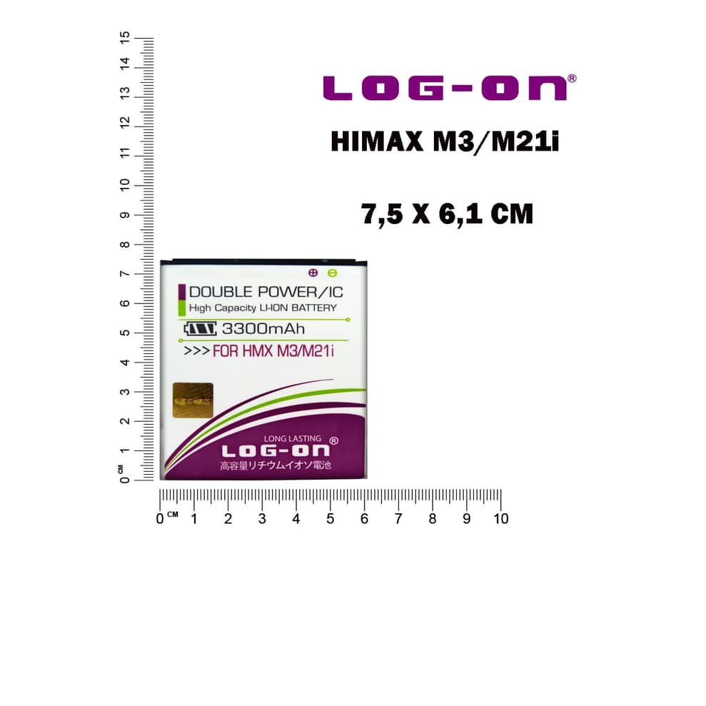 BATRE HIMAX M3 - M21i - LOG ON DOUBLE POWER BATTERY BATERAI