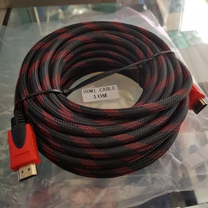 Kabel HDMI 10Meter Jaring Gold Plated