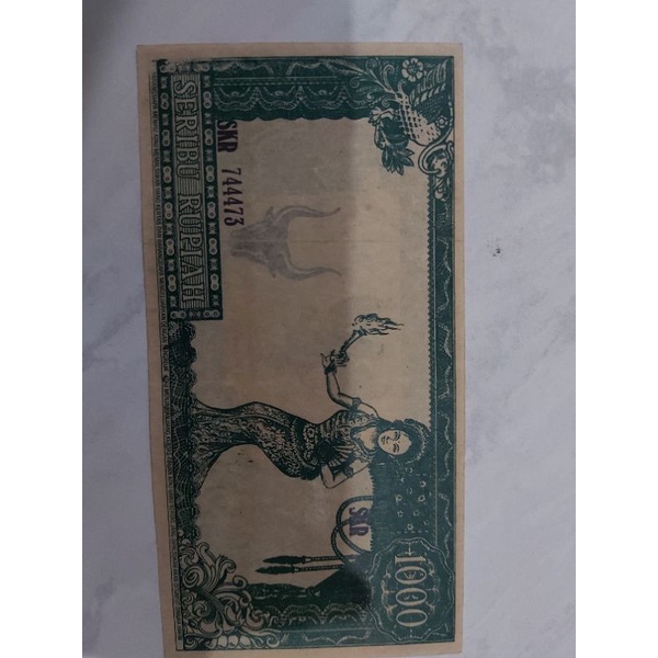 uang kertas 1000 rupiah tahun 1964