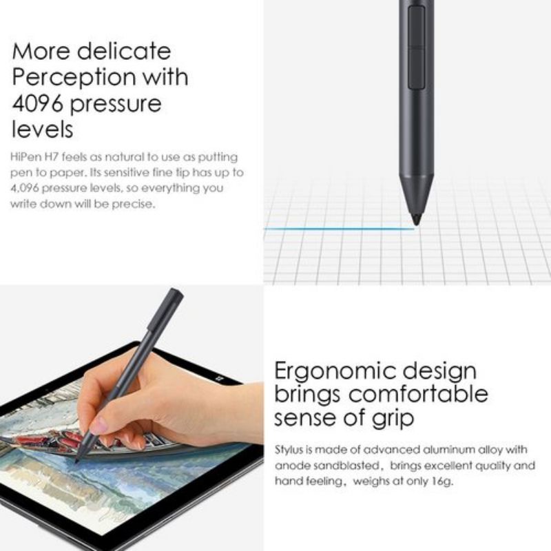 Stylus Pen Magnetic Lenovo P11 Hipen H7 4096 Pressure Wacom