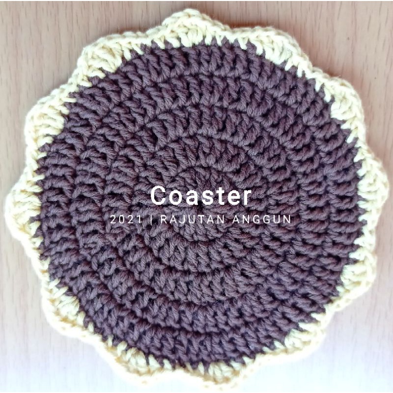 [Rajutan Anggun] Tatakan Gelas rajut, Coaster