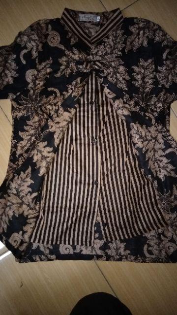 Atasan Batik Blues Batik Terlaris Baju Atasan Cewek Modern